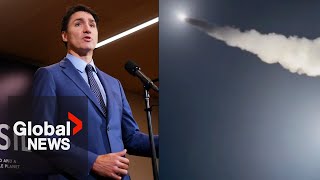 Canada supports Ukraine longrange missile strikes won’t “panic” with Trump admin Trudeau [upl. by Dame184]