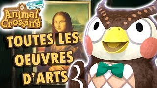 Tous les Tableau et Statue du Musée  Visite de la Galerie d’Art  Animal Crossing New Horizons [upl. by Jessalyn471]