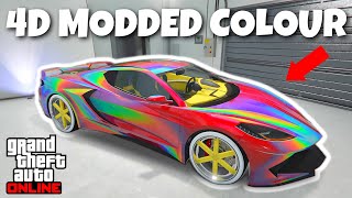 EASY 4D MODDED PAINTJOB ON ANY CAR IN GTA 5 ONLINE Modded Crew Color Paintjob Tutorial [upl. by Kenway]