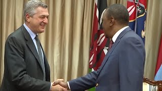 Kenya UNHCR Chief Meets with Kenyan President [upl. by Ikin307]