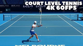 Novak Djokovic amp Emil Ruusuvuori Court Level Practice  w Slow Motion Rally 2024 4K 60FPS [upl. by Giles117]