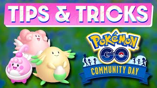 CHANSEY COMMUNITY DAY TIPS amp TRICKS  POKÉMON GO [upl. by Sherburn]