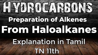 HC23Preparation of Alkenes from HaloalkanesVicinal DihalidesExplanation in TamilTN 11th STD [upl. by Zenda544]