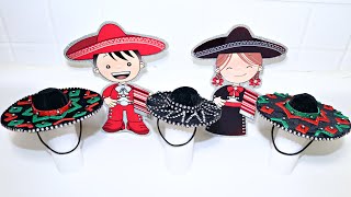 Como hacer sombrero de mariachi ideal para este mes patrio  Sombrero de charro con reciclaje [upl. by Ivan]