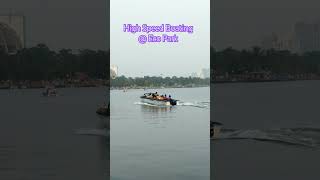 Boating at Eco park Lake ecopark kolkata travel [upl. by Nauqan]