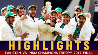 Pakistan vs India Champions Trophy 2017 Final Cardiff The Oval  Full Highlights [upl. by Cline278]