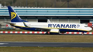 Ryanair Boeing 737800 Takeoff from Carassonne 4K [upl. by Japheth]