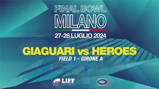 FIELD 1  GIAGUARI vs HEROES [upl. by Ayekan303]