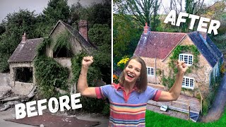 ONE YEAR in 15 minutes RENOVATING a Crumbling Cottage [upl. by Zetroc206]