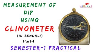 Measurement of Dip and Strike Using Clinometer I Clinometer I Geography Practical [upl. by Tracey378]