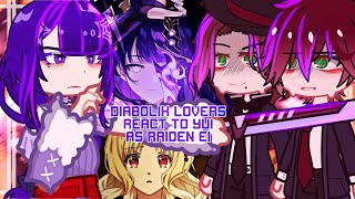 Diabolik lovers react to Yui as Raiden Ei  GENSHIN IMPACT X DIABOLIK LOVERS [upl. by Padraic]