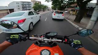 ASMR Yamaha MT 09 Akrapovic Pure Engine Sound  Porto Alegre  Brazil [upl. by Hgielah]