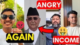 Ratan karki again reply to Kp Oli😡  Sajan shrestha angry 😡 Nepali Youtuber Income revealed🤑 [upl. by Sirak]