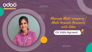 Manage MulticompanyMultibranch Accounts with Odoo  CA Vidhi Agrawal [upl. by Annoiek120]