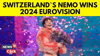 Switzerlands Nemo Wins 2024 Eurovision Song Contest Becomes First Nonbinary Winner  G18V [upl. by Asiuqram]