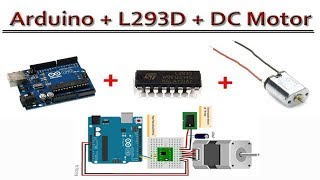 Control a DC Motor using Arduino with L293D  Easy Explain in HINDI [upl. by Hitchcock40]