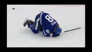 William Nylander Injury Vs Montreal Canadiens Last Night [upl. by Iaria]