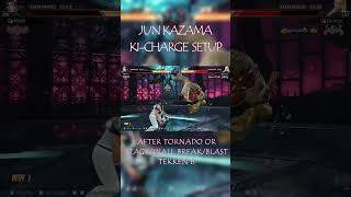 TEKKEN 8  Jun Kazama KiCharge Setup 3 junkazama comboguide tekken tekken8jun [upl. by Yolande]