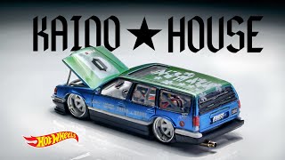 How to turn a 1 Mainline Hot Wheels Volvo into a Kaido House Racing Car [upl. by Ellehcil656]