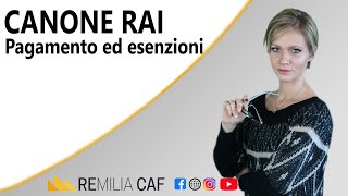 CANONE RAI  Pagamento ed esenzioni [upl. by Arikal]