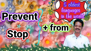 WHAT PREPOSITION AFTER quotPREVENTquot amp quotSTOPquot ENRICH YOUR ENGLISH  80 [upl. by Ahsiliw576]