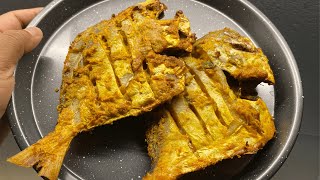 Air Fryer Pomfret Fry  Healthy cooking [upl. by Nosnaj635]