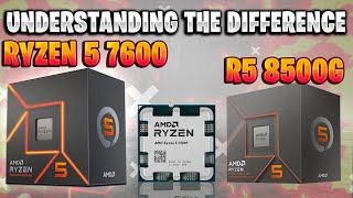 Ryzen 5 7600 vs Ryzen 5 7500f vs R5 8500G vs R5 8400F  The Difference [upl. by Garap]