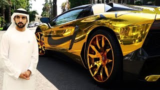 Dubai Prince Golden Car Collection  Hamdan bin Mohammed Al Maktoum Fazza [upl. by Haag]