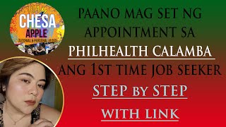 PHILHEALTH ONLINE REGISTRATION 2024  APPOINTMENT IN PHILHEALTH CALAMBA  FIRST TIME JOB SEEKER [upl. by Takeo839]