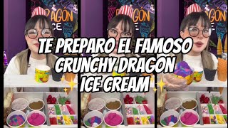 VERSIÓN COMPLETA  ASMR  Te preparo el mejor helado el famoso ✨Crunchy Dragón Ice Cream✨ [upl. by Vig]