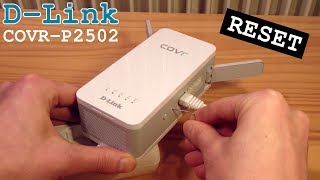 DLink COVRP2502 • Factory Reset  Erase all settings [upl. by Haggerty178]