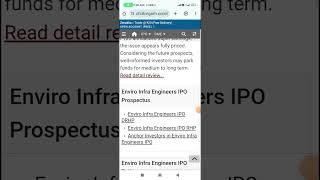 Enviro Infra Engineers Limited IPO stockmarket ipoupdates news stockmarket trading newipo [upl. by Gillead]