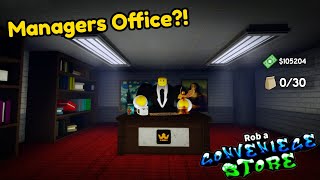 HOW To Get INTO The MANAGERS OFFICE In Rob A Convenience Store Simulator Roblox [upl. by Niknar]