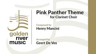 Pink Panther Theme  For Clarinet Choir  Medium Level [upl. by Annoved]