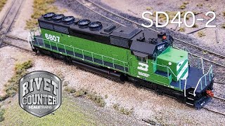 HO ScaleTrains Rivet Counter Burlington Northern SD402 2024 Release  BN 6807 Unboxing amp Overview [upl. by Kokoruda]