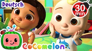 Das Grimassenlied  CoComelon Moonbug Kids Deutsch [upl. by Turmel426]