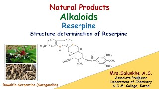 Natural Products  Structure elucidation and synthesis of Reserpine naturalproducts alkaloid [upl. by Eilama]