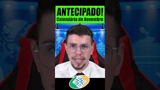 🤑INSS ANTECIPA CALENDÁRIO de NOVEMBRO HOJE  NOVAS DATAS [upl. by Otnicaj]