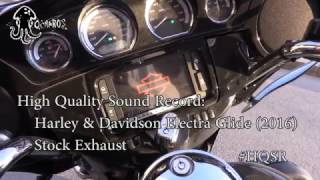 Harley Davidson Electra Glide Stock Exhaust Sound HQSR [upl. by Ashby]