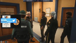 Richardson Flashes his Police Badge  NoPixel GTA RP [upl. by Aizat663]