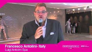 Marmomacc 2012 Francesco Antolini interview Luigi Antolini Spa Italy [upl. by River]