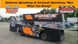 Airborne Speedway and Cornwall Speedway 2 tracks modified dirt racing July 89 2023 [upl. by Ettevey]