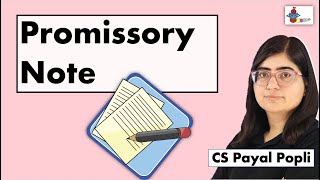 Promissory Note  Meaning of Promissory Note  वचन पत्र  Promissory Note explained in Hindi [upl. by Llerdnod]