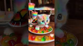 彩龟喵制作QQ糖和同学们 cute cat story [upl. by Nayb]