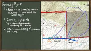 Delineate Watershed for Roadway [upl. by Einneg]