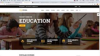 How to create a WordPress LMS Website with Eduma Education WP 2018 [upl. by Tal]