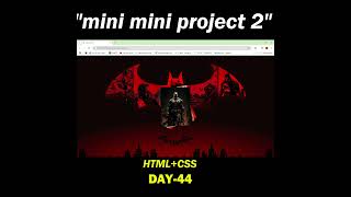 Current Coders 241000 This is my mini mini project 2 webcoding webdevelopment css html coders [upl. by Aicirtal106]