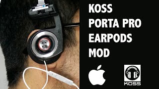 Koss Porta Pro earpods mod apple [upl. by Ardnac]