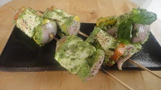 Pesto Paneer Tikka  Sanjeev Kapoor Khazana [upl. by Ossie566]