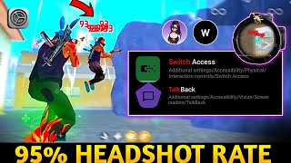 NEW Talkback  Switch access BRASIL Settings 2023  Enable THIS settings for MORE HEADSHOT freefire🗿 [upl. by Serafine972]